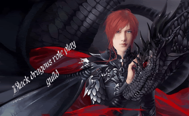 The black dragon rp guild banner